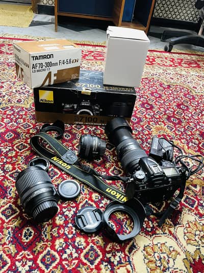 DSLR Camera D7100 Full Kit with Box For Sale Urgent in Wah Cantt