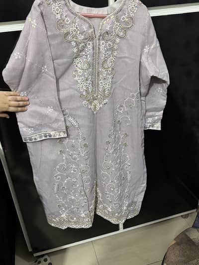 Khaddi net dress