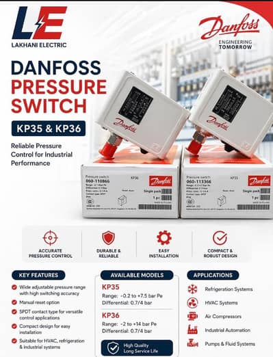 Danfoss Pressure Switch KP35 & KP36