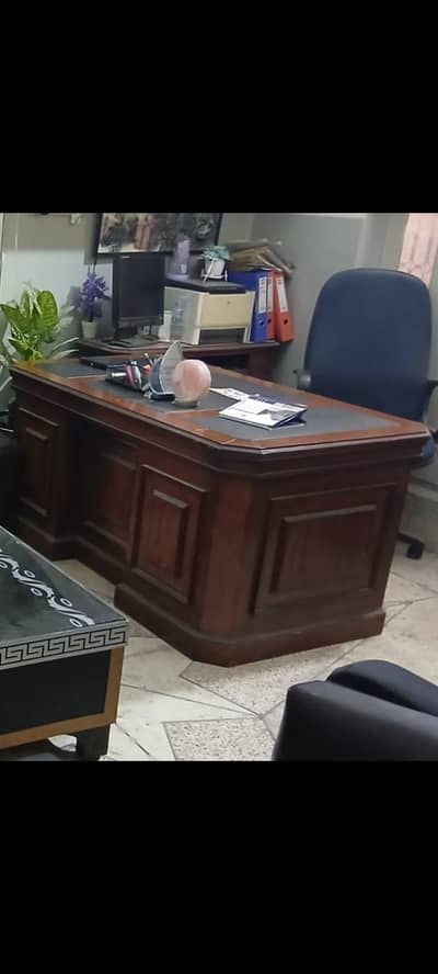Pure wodden Made Large size Executive table And side Computer Table