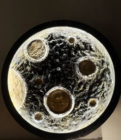 Wall moon light decoration piece