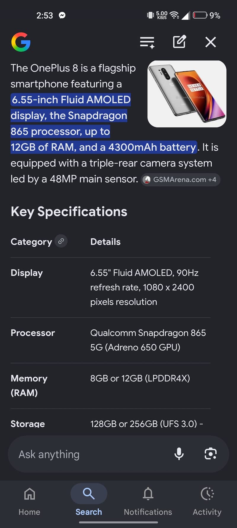 One Plus 8 1