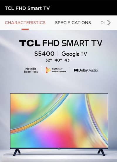 TCL 32inch Model: 32S5400 (original) 1080p led tv for sale