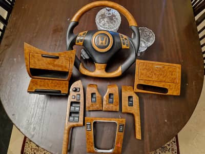 Honda Accord CL9/ CL7 original  wooden  steering wheel consoles  panel