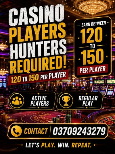 Hunter's required for casino player's hunting
