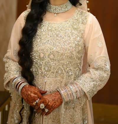 Heavy Embroidered Bridal Walima Maxi For Sale