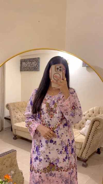 Printed 3pc eid dress
