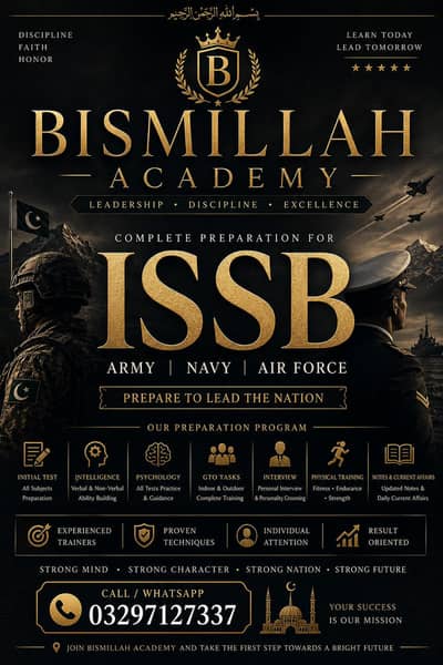 ISSB Preparation Navy Airforce Army