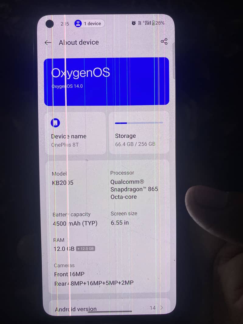 One Plus 8T 7
