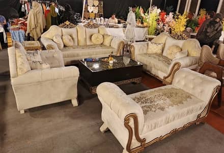 8 Seater Sofa | Keekar Wood | Molty Foam