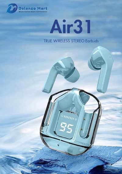 Air 31 wireless earbuds will LED display  Charging case Bluetooth 5.3