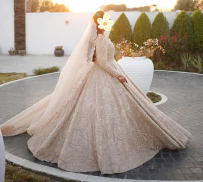 wedding Dress (Middle Eastern inspired bridal Gown)