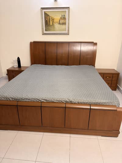King size bed with side tables , dresser