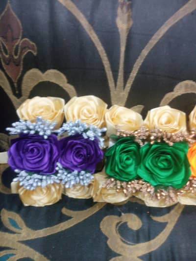 hand made ribbon flower gajarsy