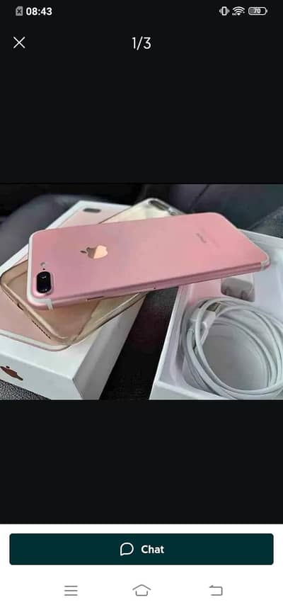 iPhone 7 plus 128  GB PTA my WhatsApp 03214390746