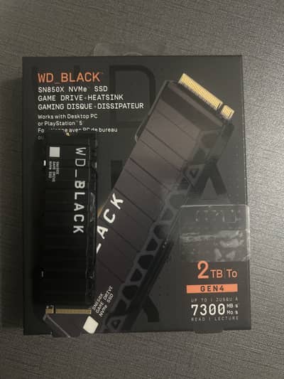 WD Black SN850X 2TB Heatsink PS5 SSD — Barely Used