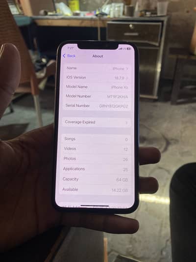 Iphone Xs Dual sim PTA Approved (urgent sale)