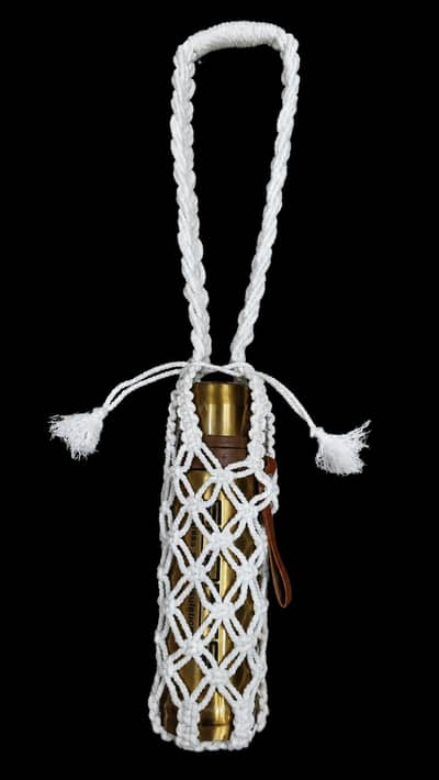Handmade Macrame Bottle Holder 