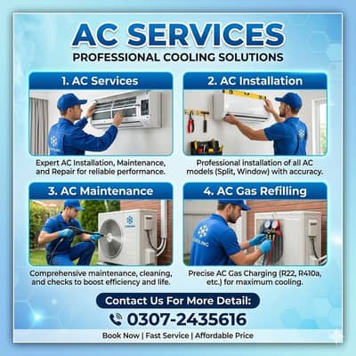 AC Services/AC Repair/AC Installation/AC Maintenance/AC Gas Refilling