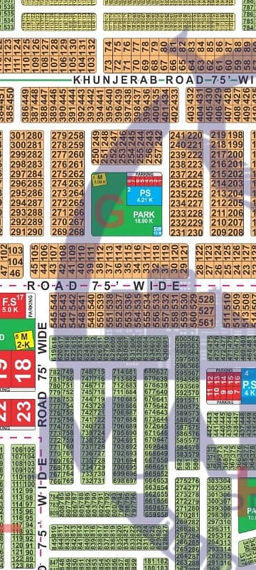 Near Park Mosque Direct Access From 200'Feet Chanab Road 1 Kanal Available For Sale In G Block Lda City