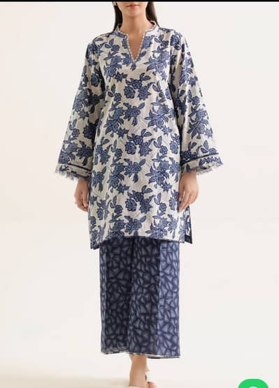 2pc unstitched saya lawn suit in cheap price