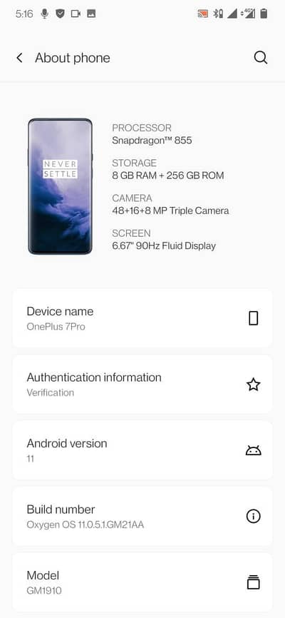One Plus 7 Pro