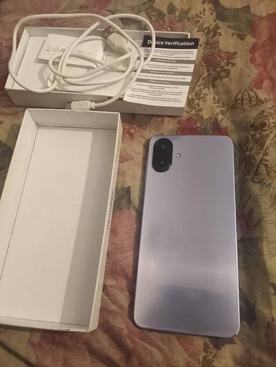 Samsung Mobile A07 light violet clr 9 month warranty