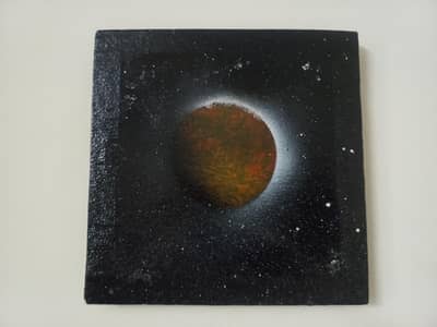 beautiful wall hanging like a planet. only message. please don't call