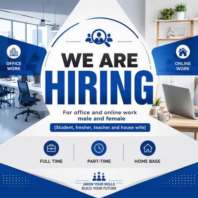 We are Hiring Male and Female for work