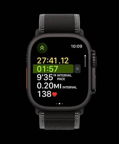 Apple VWatch Ultra 3 Grey Silicone Strap