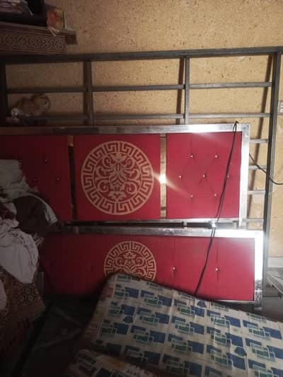 steel double bed for urgent sale shifting karna hai