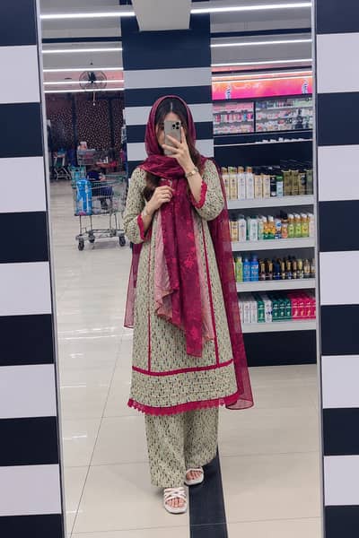 Lawn 3 piece dress