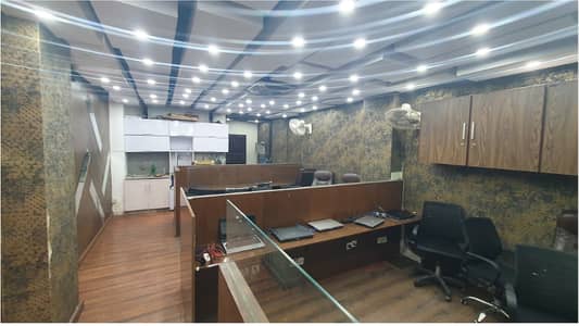 Fully Furnished Brand New Office Area 700 Square Feet Available For Rent In Main Boulevard Road gulberg 3 Lahore