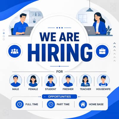 Office & Online Work Jobs Available – Male/Female (Lahore)