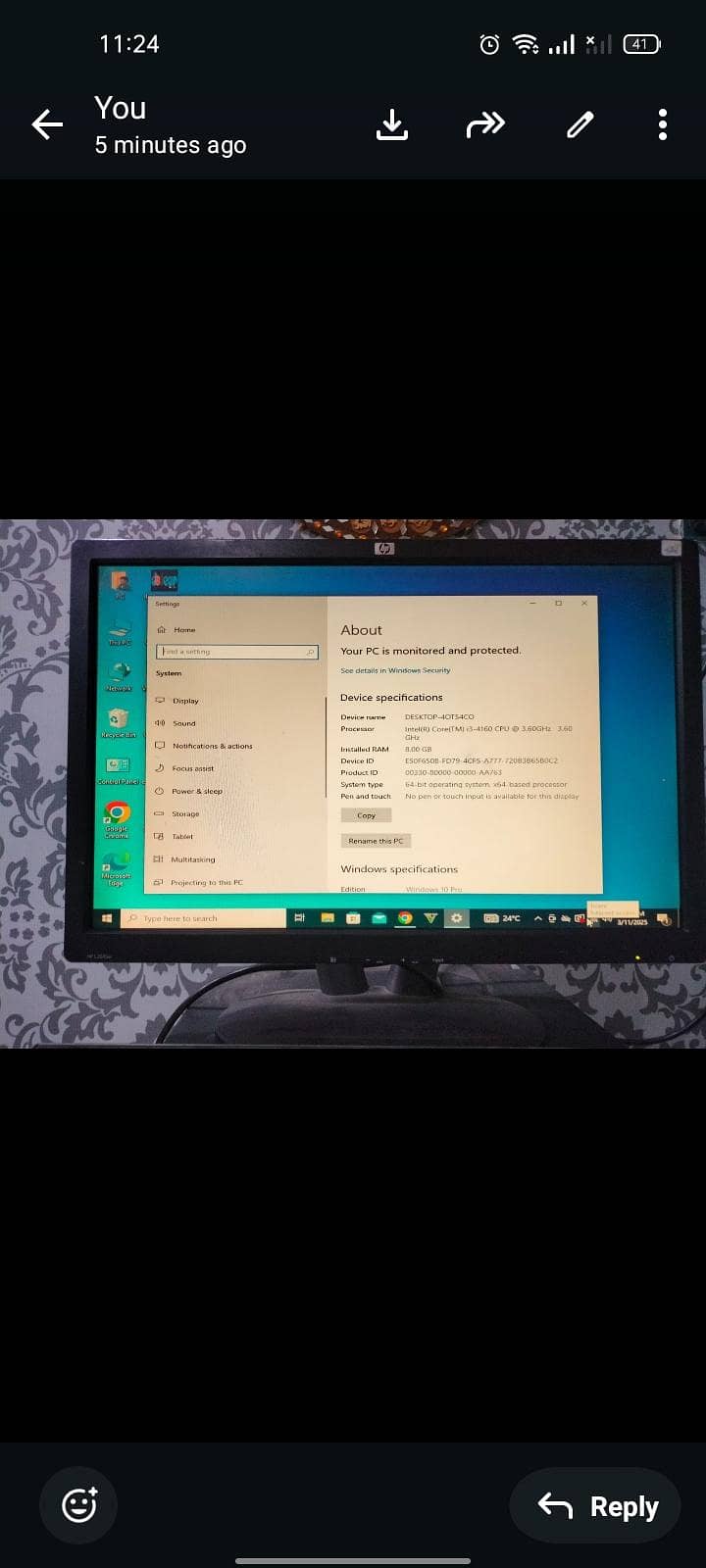 Full computer System Lenovo+hp 1