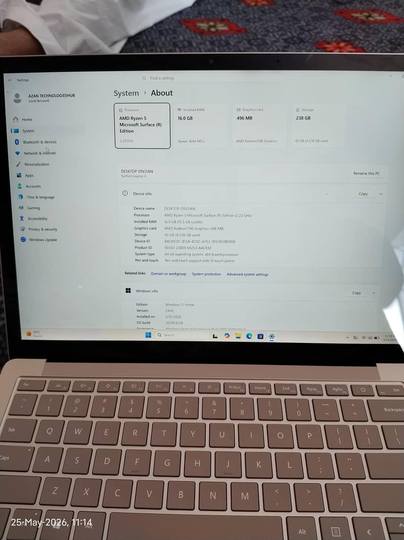 Microsoft surface laptop 4 2