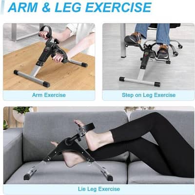 Folding Pedal Exerciser, Mini Under Desk Exercise Bike 03020062817