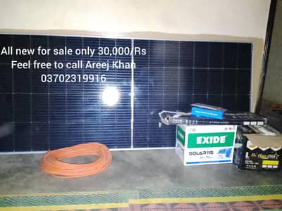 Solar Panel set with new Battery