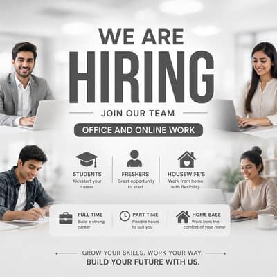 hiring male and female on urgent basis