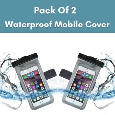 Waterproof Phone Cover Black Polycarbonate UV Coated