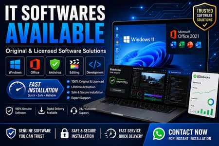 Original & Licensed IT Software Available