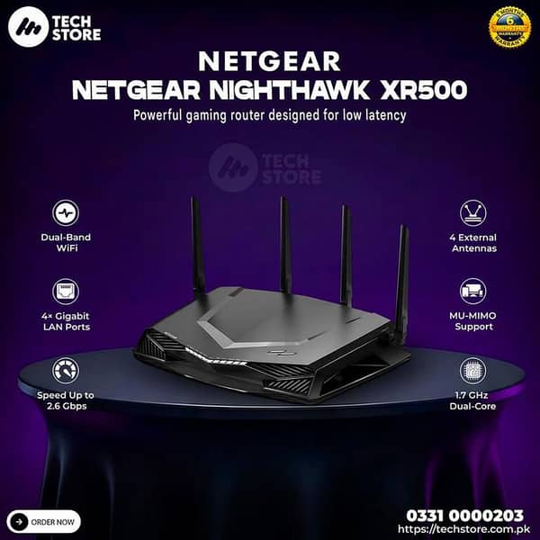 Netgear Router XR500 AC2600 - Nighthawk Pro Gaming Router In Pakistan (Pre-Owned)