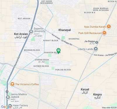 1 kanal Plot For sale in chinar Bagh Society Raiwind Road Lahore Jhelum Block