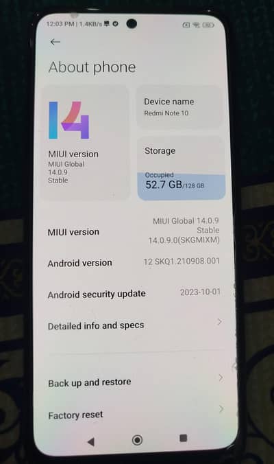 Redmi note 10 9/10 condition never repair full day batterylife