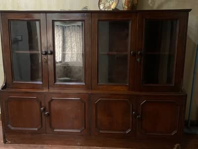 Showcase for dinner sets or books