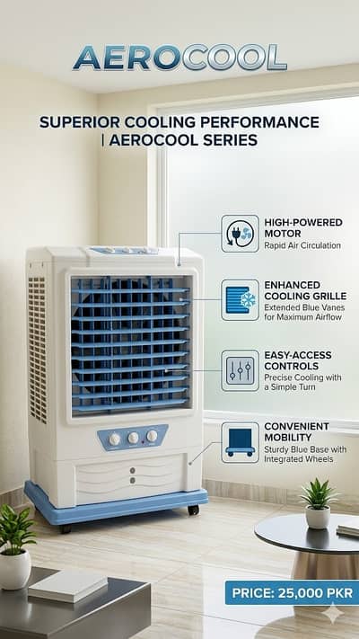 Aerocool Series Room Cooler – Brand New Condition For Sale!