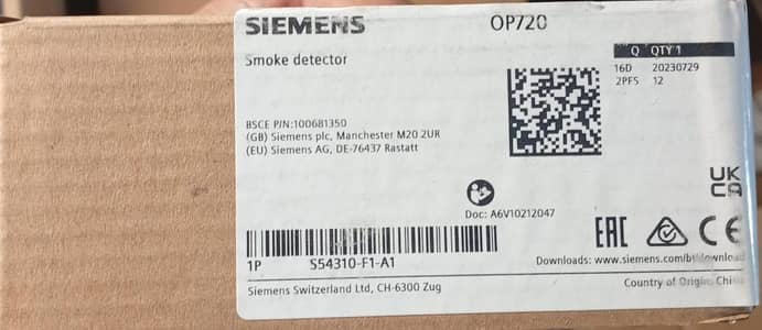 siemens Smoke detector Op720