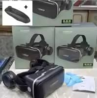 shenicon vr headset with headphones and bluroorh remote