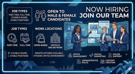 Hiring staff for Office base and home base
