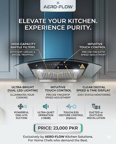 Premium Aero-Flow Kitchen Hood